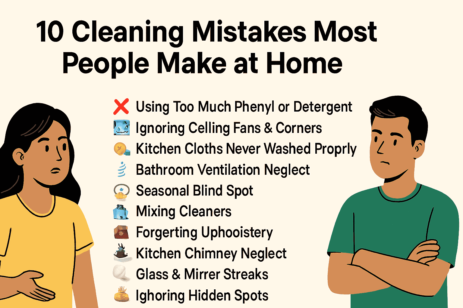 🧹10 Cleaning Mistakes Most Indian Homes Make
