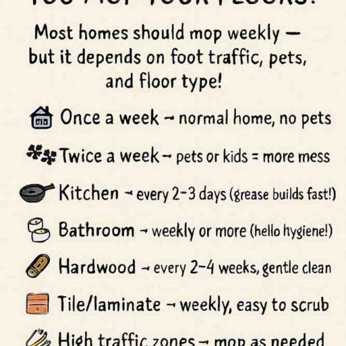 how often should you mop your floors