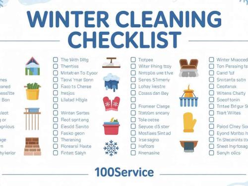 Winter ❄️ cleaning checklist by 100Service